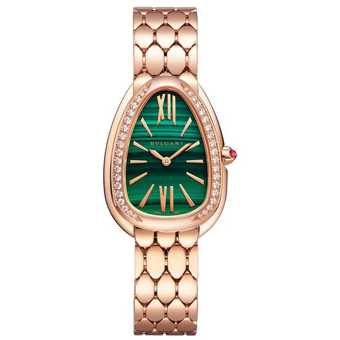 BVLGARI Serpenti Seduttori Women Malachite Dial Watch